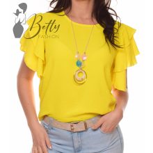 White Top with Jewelry Embellishment S/M