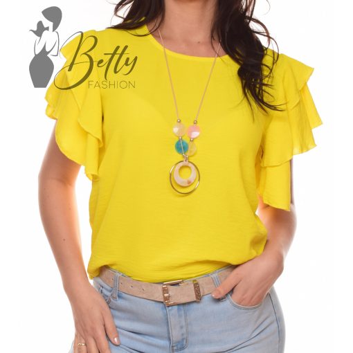 White Top with Jewelry Embellishment S/M