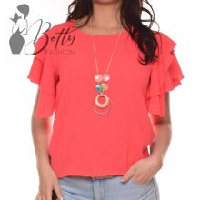 White Top with Jewelry Embellishment S/M