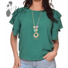White Top with Jewelry Embellishment S/M