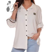 Fehér színű ing, feliratos részekkel 44, 46, 48, 50