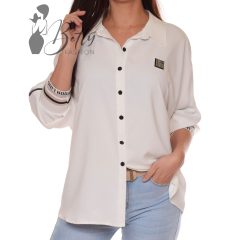 Fehér színű ing, feliratos részekkel 44, 46, 48, 50