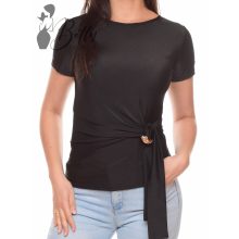 White Top with Jewelry Embellishment S/M