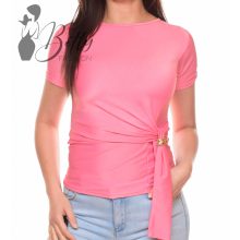 White Top with Jewelry Embellishment S/M