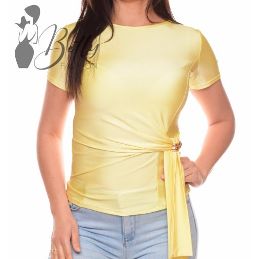 White Top with Jewelry Embellishment S/M