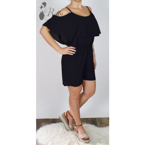 Vállvillantós, felül fodros overáll S/M