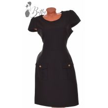 Egyszínű, zsebes ruha S/M