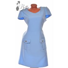 Egyszínű, zsebes ruha S/M