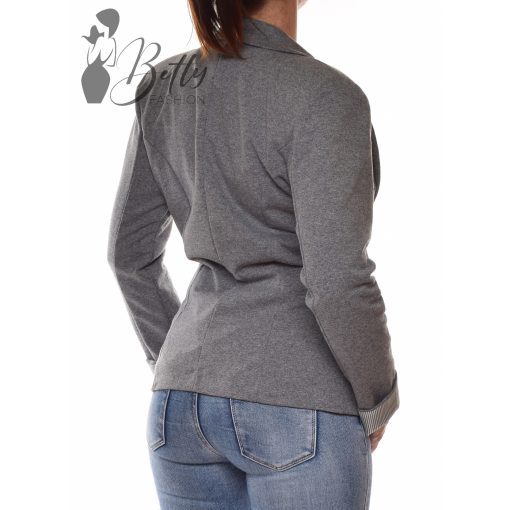 Egyszínű blézer visszahajtott, csíkos ujjvégekkel S, M, L, XL, 2XL 