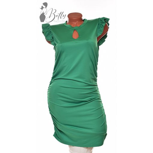 Zöld színű, csepp kivágású ruha L/XL