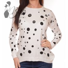 White Top with Jewelry Embellishment S/M