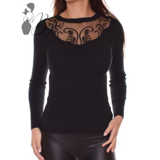 White Top with Jewelry Embellishment S/M