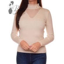 White Top with Jewelry Embellishment S/M