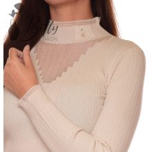 White Top with Jewelry Embellishment S/M