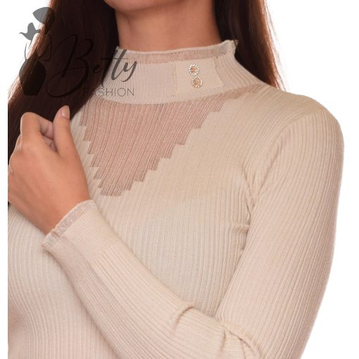 White Top with Jewelry Embellishment S/M