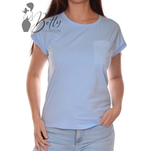 Mellnél zsebes, madeirás felső S/M, L/XL