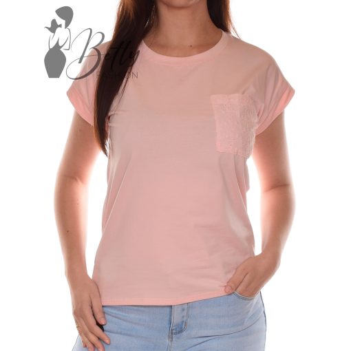 Mellnél zsebes, madeirás felső S/M, L/XL