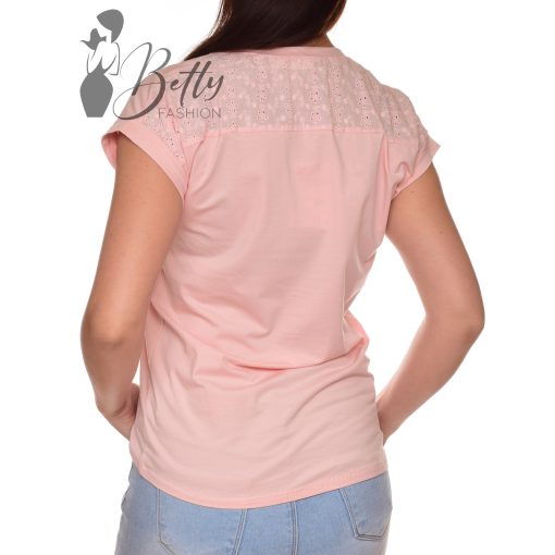 Mellnél zsebes, madeirás felső S/M, L/XL