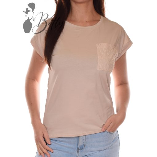 Mellnél zsebes, madeirás felső S/M, L/XL