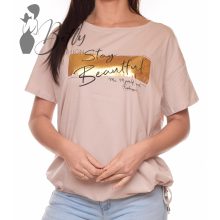 STAY BEAUTIFUL feliratos, bő szabású felső M/L, XL/XXL