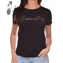 Ezüst feliratos felső S/M, L/XL