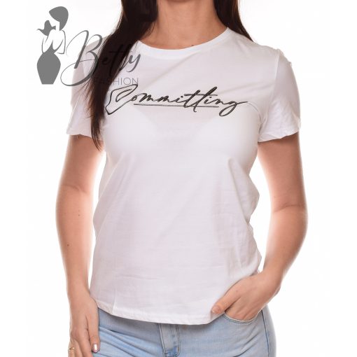 Ezüst feliratos felső S/M, L/XL