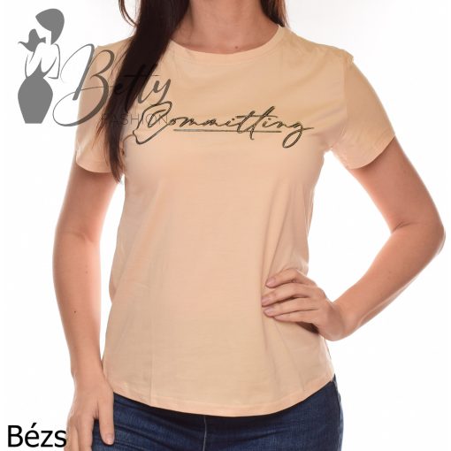 Ezüst feliratos felső S/M, L/XL