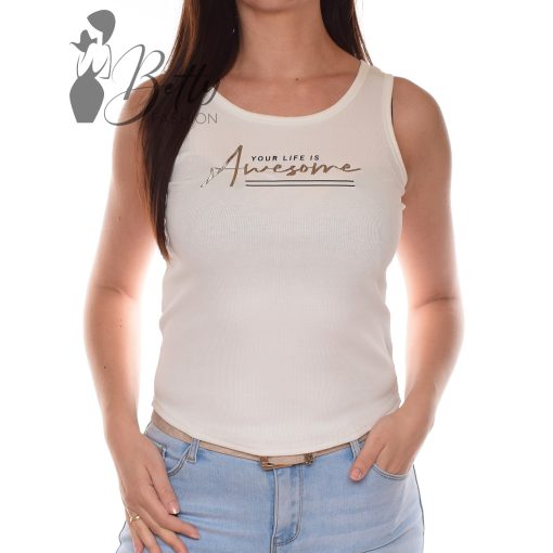 Feliratos, bordázott anyagú atléta S/M, L/XL