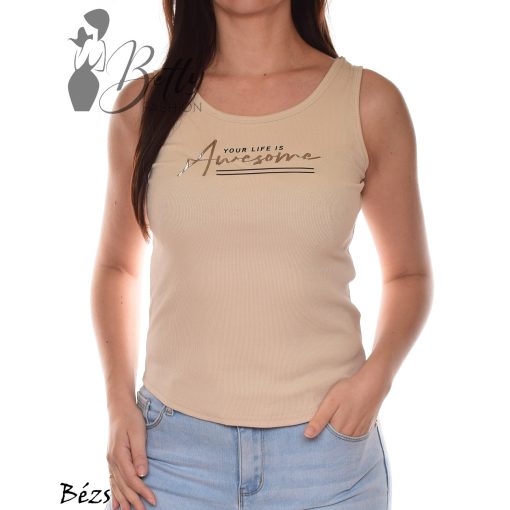 Feliratos, bordázott anyagú atléta S/M, L/XL