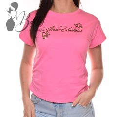 Oldalán ráncolt, feliratos felső S/M, L/XL