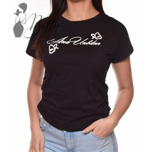 Oldalán ráncolt, feliratos felső S/M, L/XL