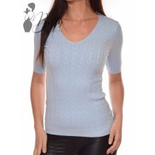 V-kivágású, rövid ujjú, kötött felső S/M, L/XL