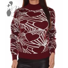 Szívecske mintás, csillogó szálas S/M, L/XL