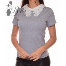 White Top with Jewelry Embellishment S/M