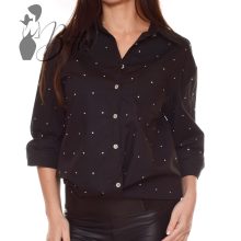 Strasszköves, laza fazonú ing S-XL