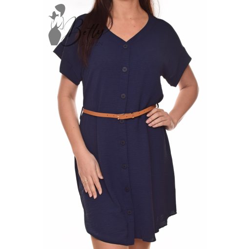 Gombos, derékban öves ruha M/L, XL/XXL