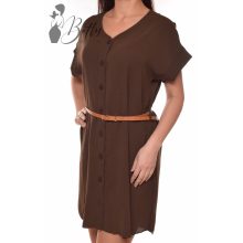 Gombos, derékban öves ruha M/L, XL/XXL