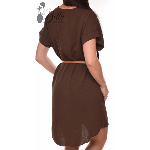 Gombos, derékban öves ruha M/L, XL/XXL