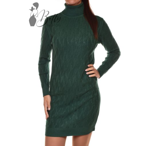 Csavart mintás, garbós, kötött ruha S/M, L/XL