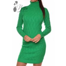 Csavart mintás, garbós, kötött ruha S/M, L/XL