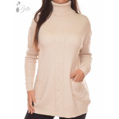 Garbós, zsebes, kötött tunika L-XL-XXL