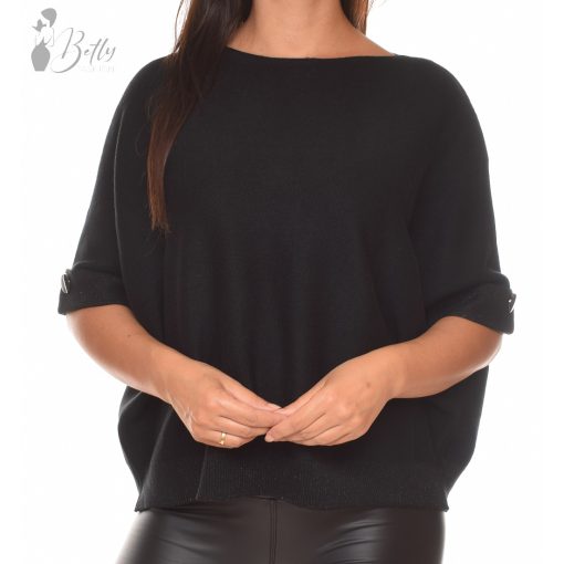 Csillogó szegélyes, kötött felső M-L-XL