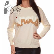 White Top with Jewelry Embellishment S/M