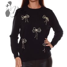 White Top with Jewelry Embellishment S/M