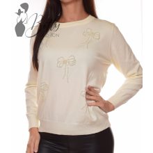 White Top with Jewelry Embellishment S/M