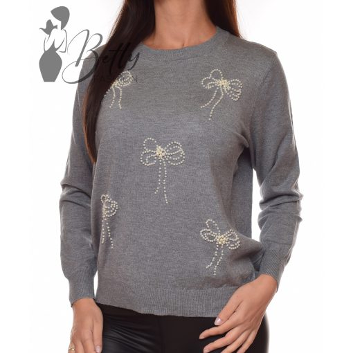 White Top with Jewelry Embellishment S/M