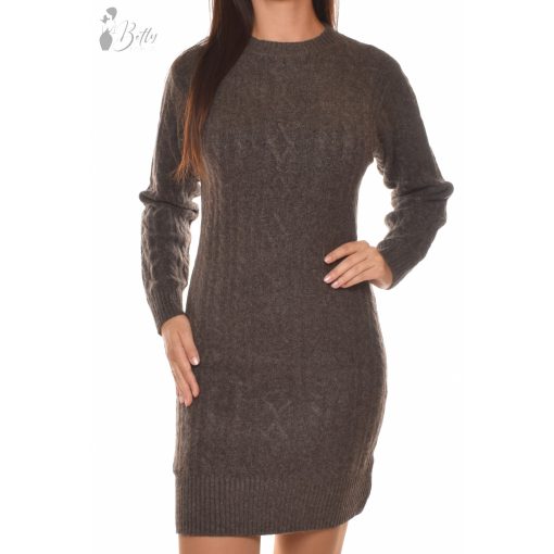 Csavart mintás, kötött ruha S/M, L/XL