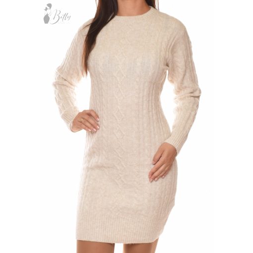Csavart mintás, kötött ruha S/M, L/XL