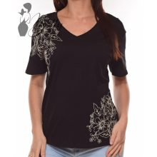 White Top with Jewelry Embellishment S/M