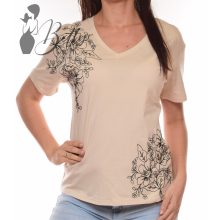 White Top with Jewelry Embellishment S/M